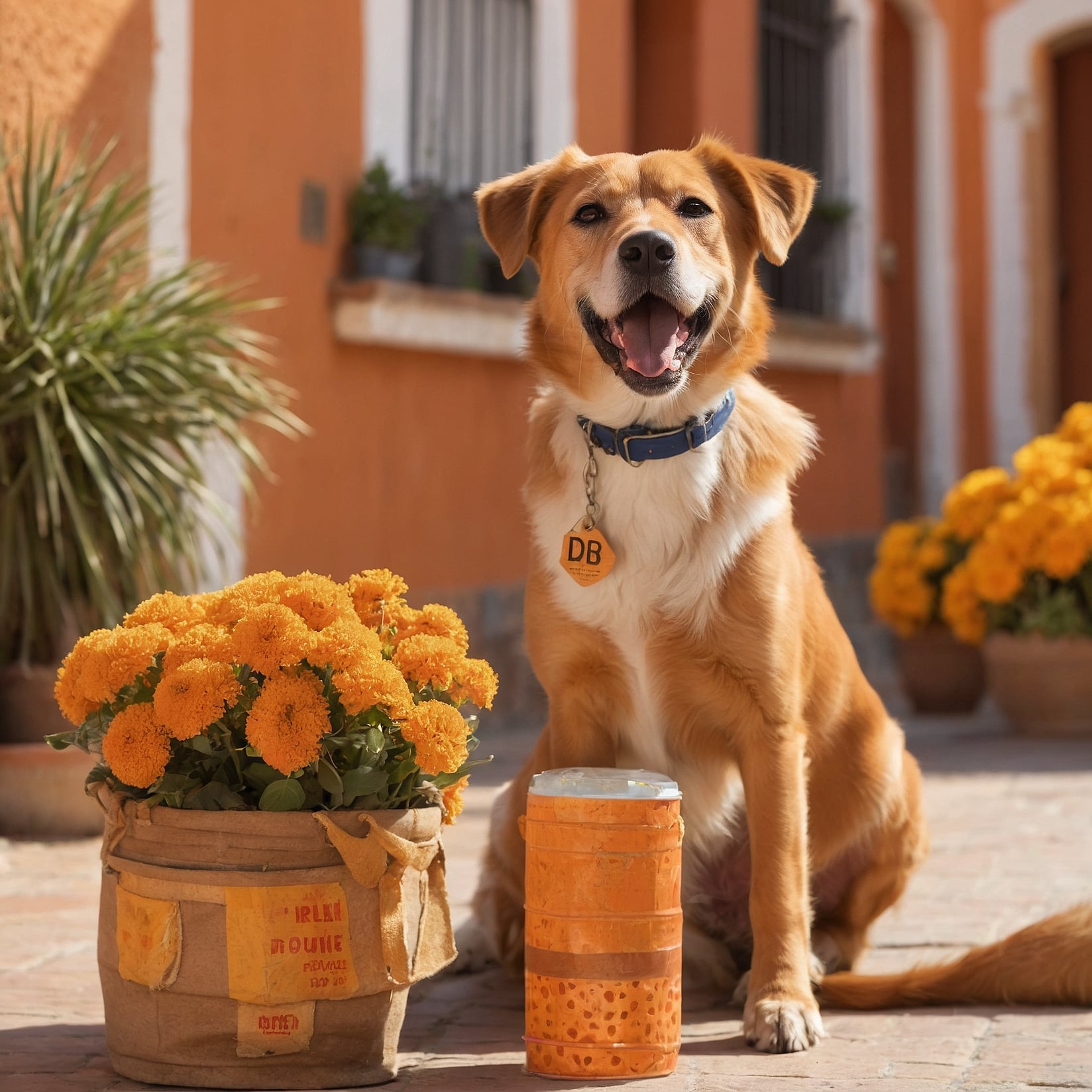 Perro relajado en tratamiento spa