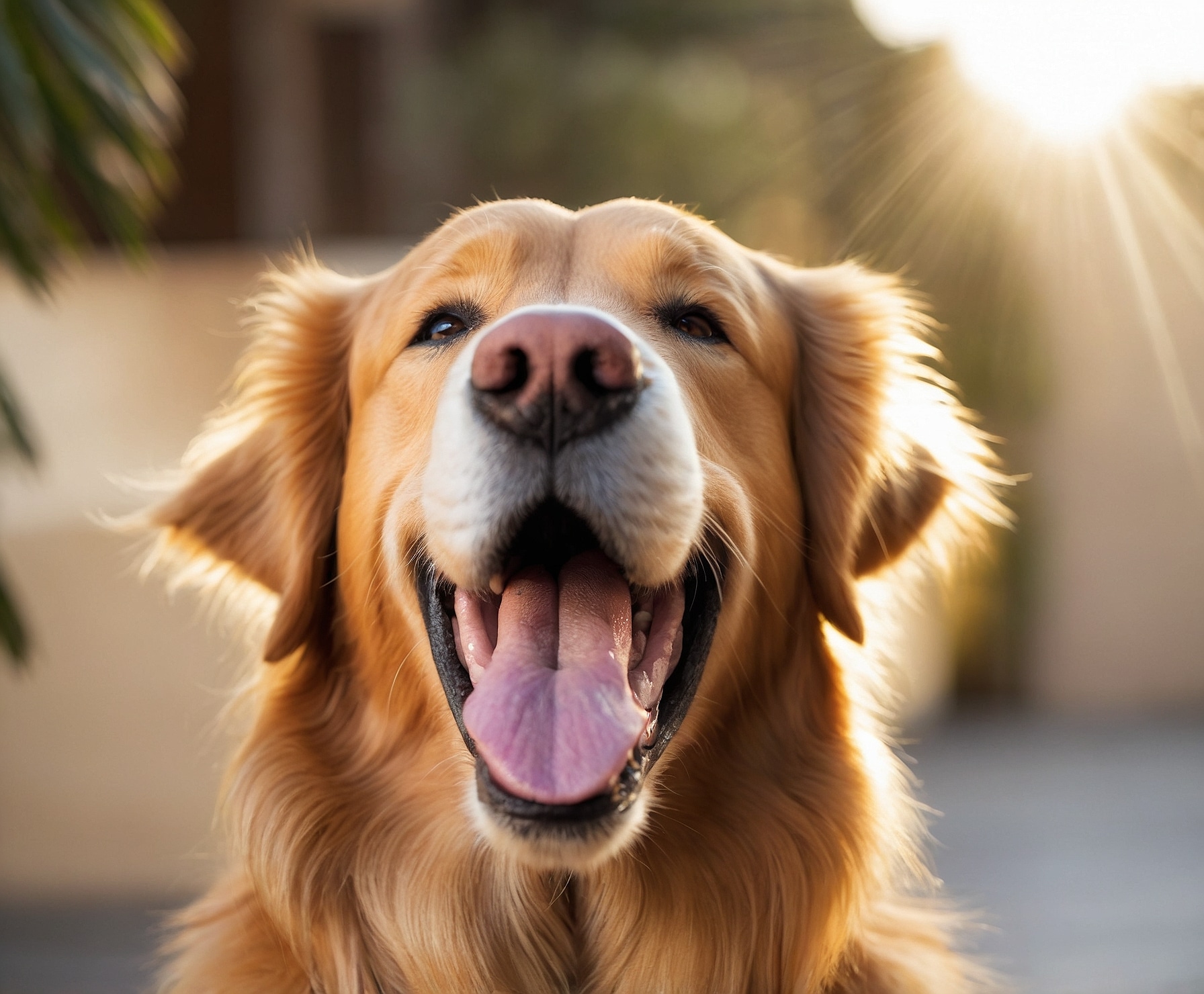 Golden Retriever después de corte de pelo